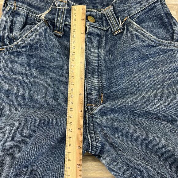 Vintage ELY Jeans Size 22x27 Destroyed Zipper Needs Work - M195 - Picture 12 of 14